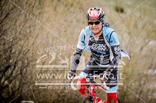 The Cyclist on the road