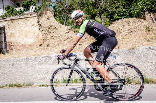 The Cyclist on the road