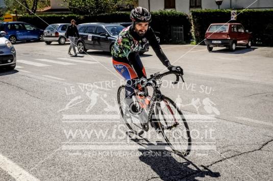 The Cyclist on the road