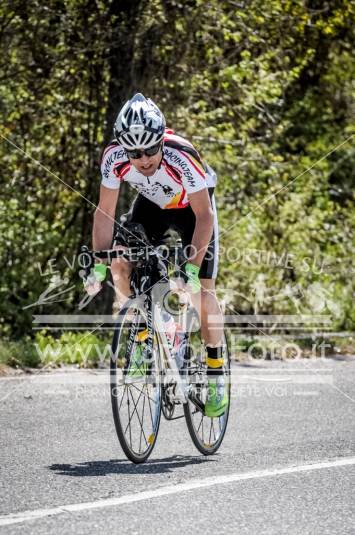 The Cyclist on the road