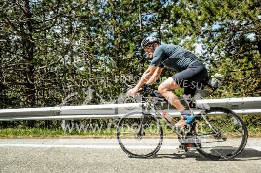 The Cyclist on the road